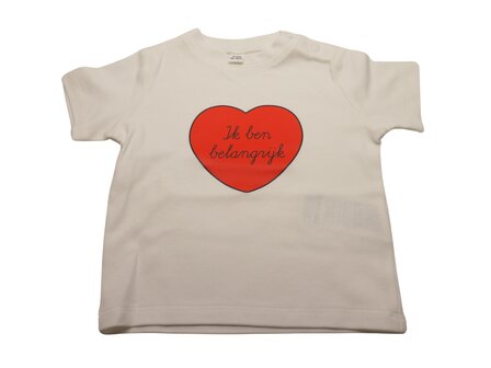 &#039;Ik ben belangrijk&#039; Babytee